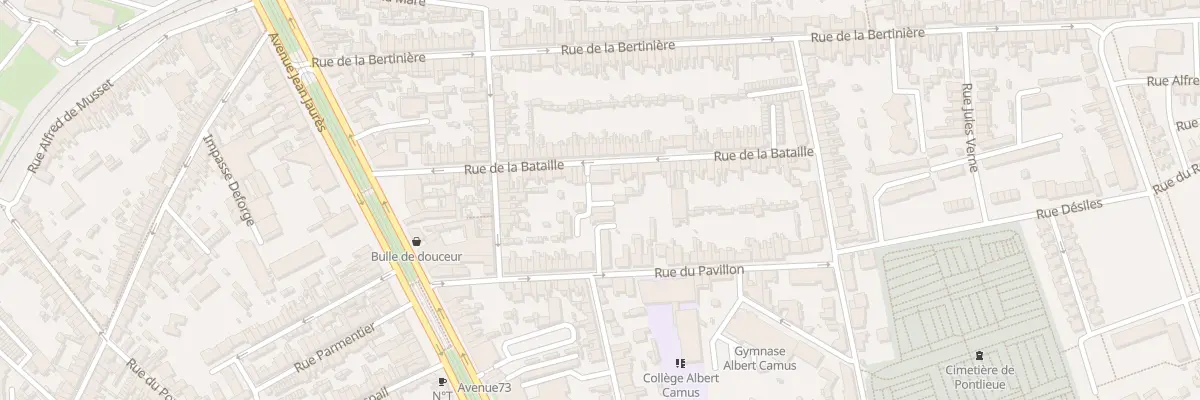 Plan du 38 Rue de la Bataille au Mans