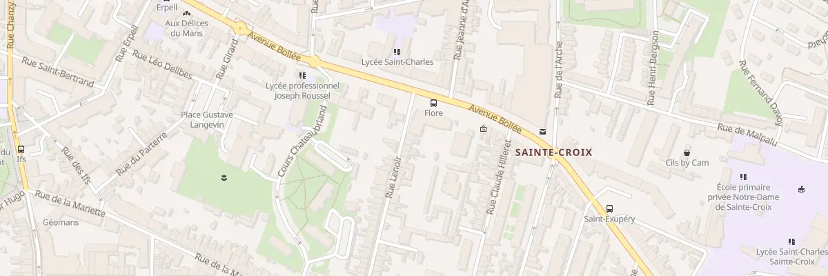 Plan du 7 Rue Lenoir au Mans