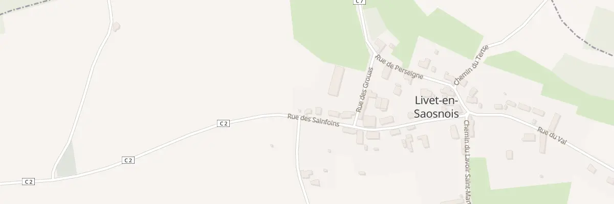 Plan du 14 Rue des Sainfoins à Livet-en-Saosnois
