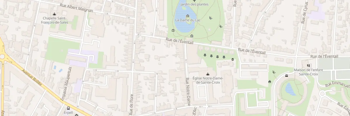 Plan du 7 Rue Notre Dame au Mans