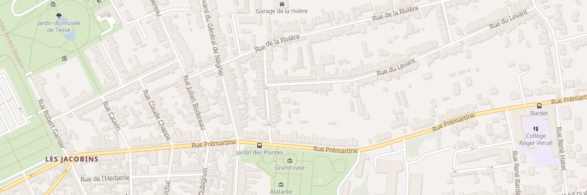 Plan du 4 Rue du Levant au Mans