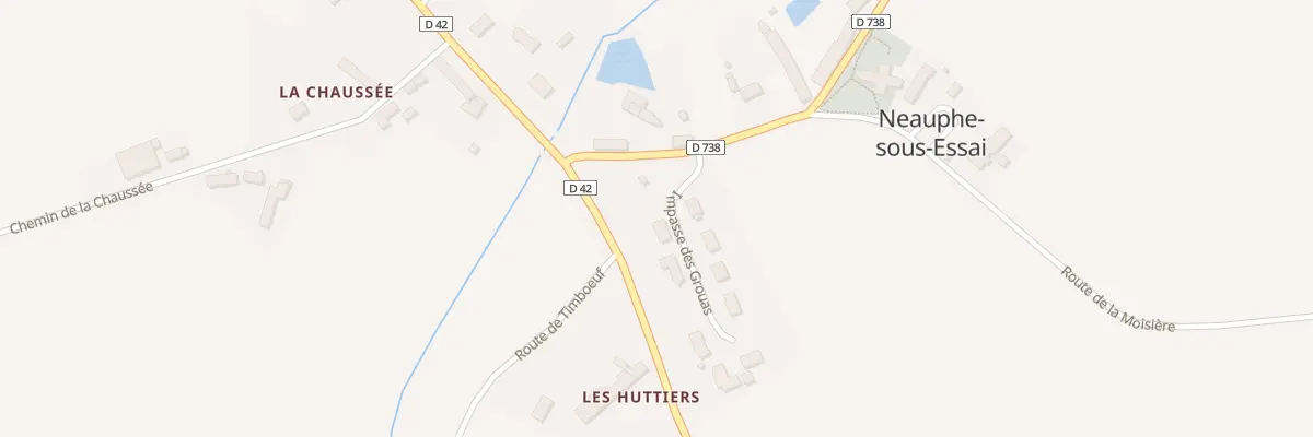 Plan du 2 Imp des Grouas à Neauphe-sous-Essai