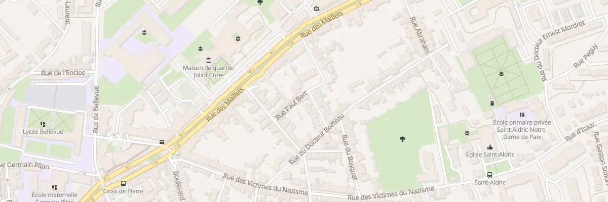 Plan du 4 Rue Emile Duployé au Mans