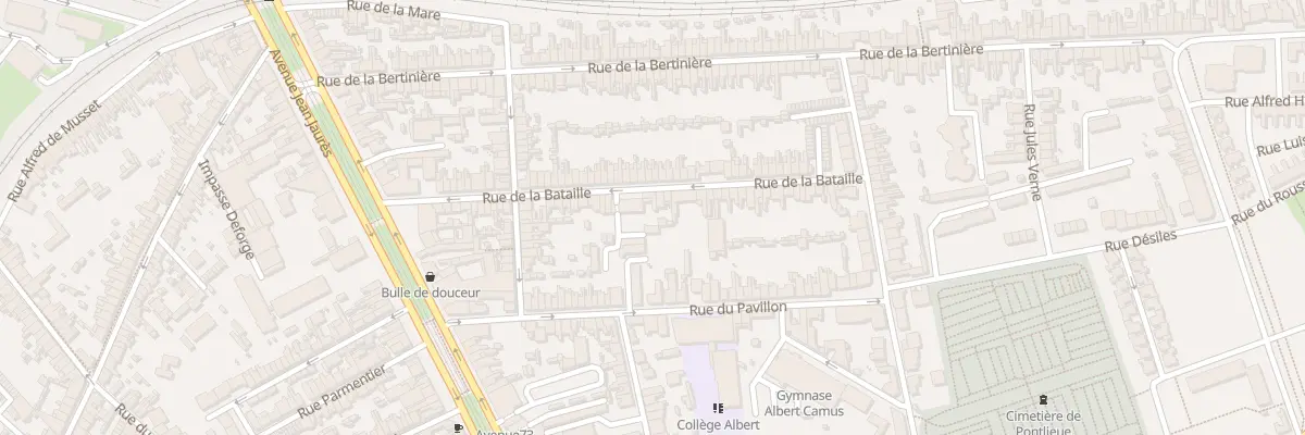 Plan du 44 Rue de la Bataille au Mans