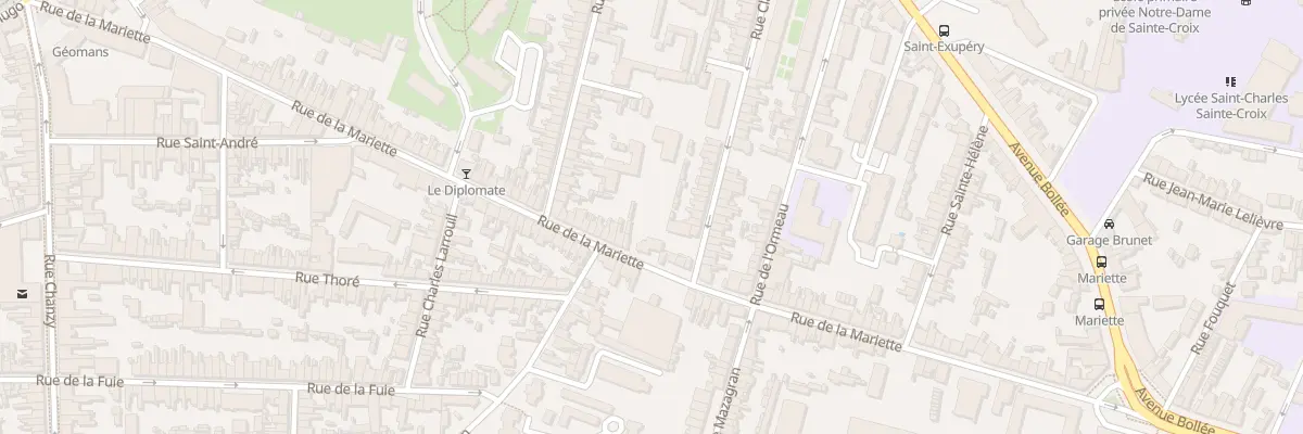 Plan du 101 Rue de la Mariette au Mans