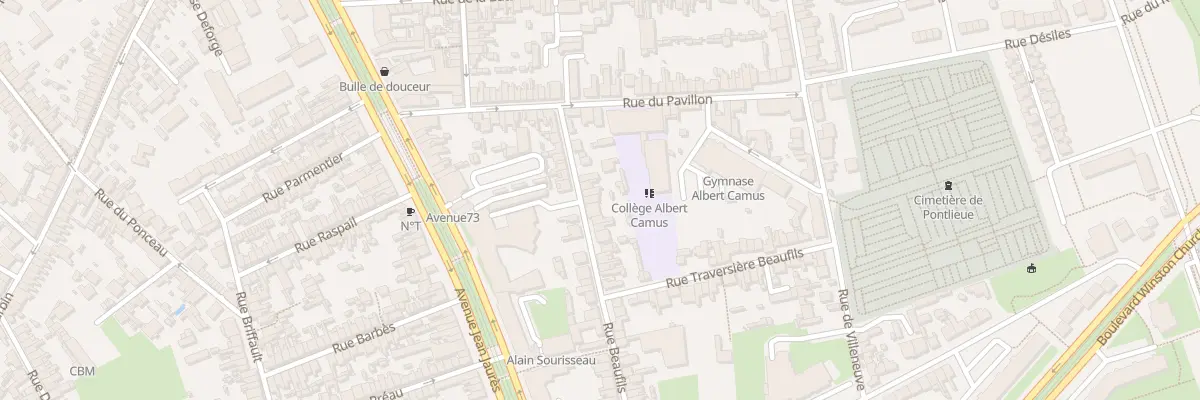 Plan du 25 Rue Beaufils au Mans