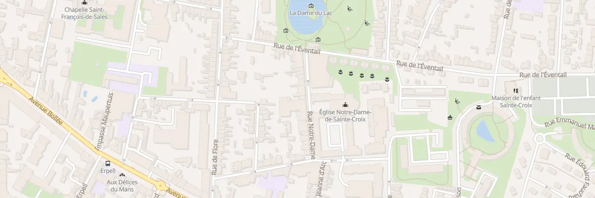 Plan du 15 Rue Notre Dame au Mans