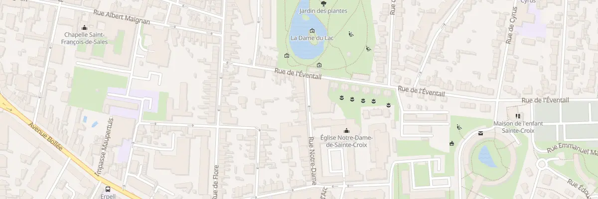 Plan du 5 Rue Notre Dame au Mans