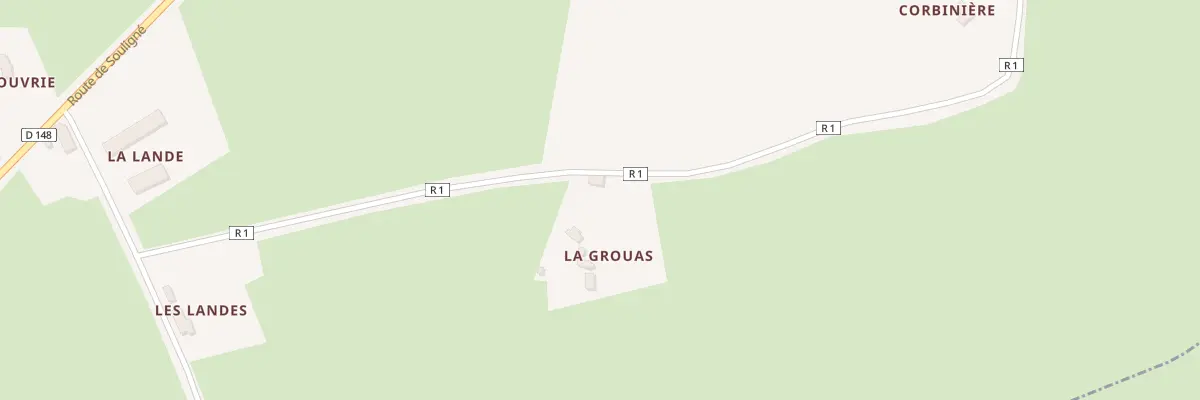 Plan du 3 La Grouas à La Guierche