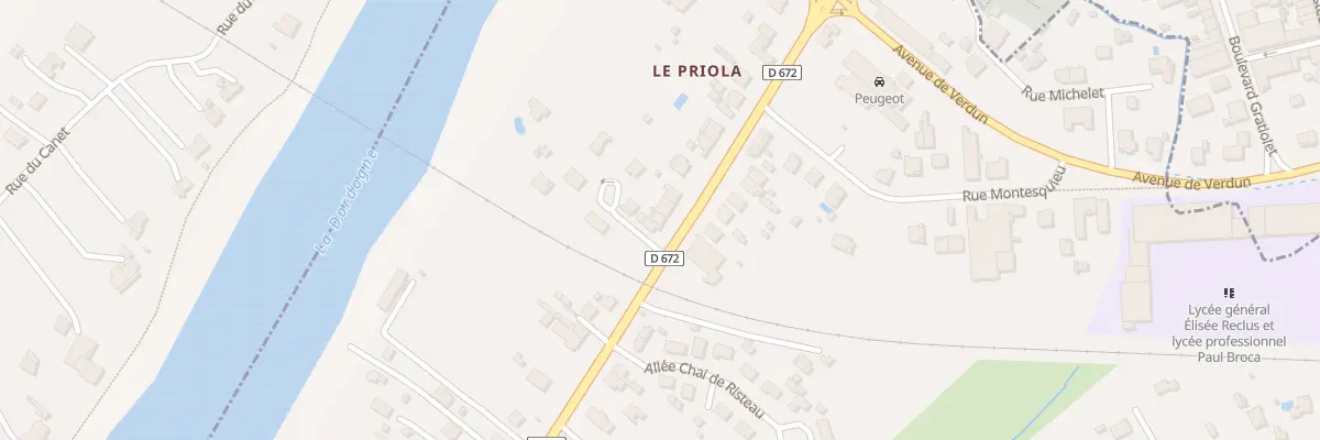 Plan du 37 Av du Maréchal Leclerc à Pineuilh