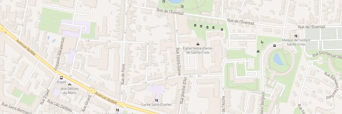 Plan du 23 Rue Notre Dame au Mans