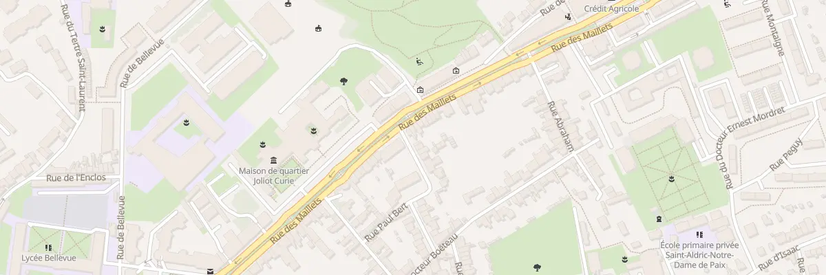 Plan du 1 Rue Emile Duploye au Mans