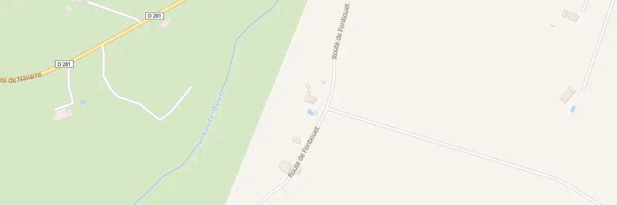 Plan du 1019 Rte de Fonbouet à Duras