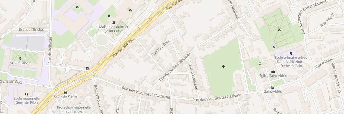 Plan du 12 Rue Emile Duploye au Mans