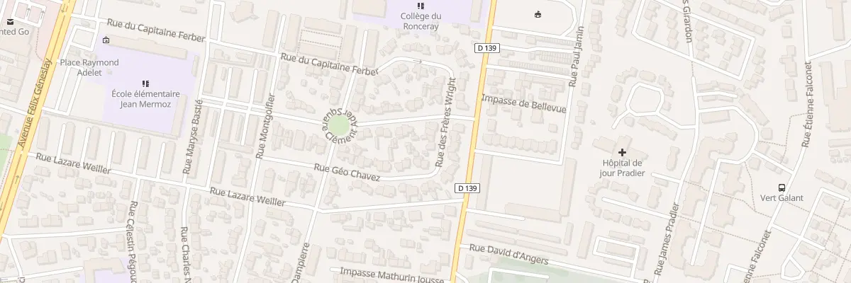Plan du 14 Rue des Freres Wright au Mans