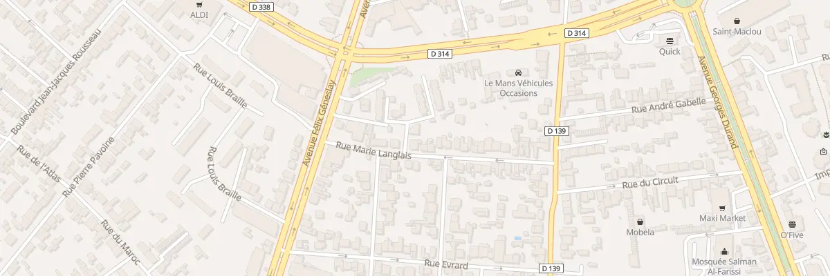 Plan du 36 Rue Marie Langlais au Mans