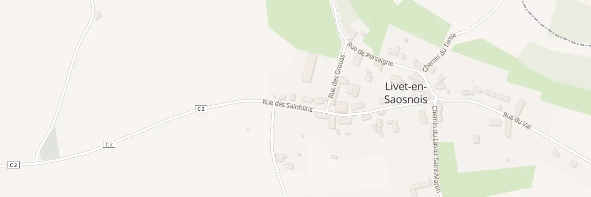 Plan du 12 Rue des Sainfoins à Livet-en-Saosnois