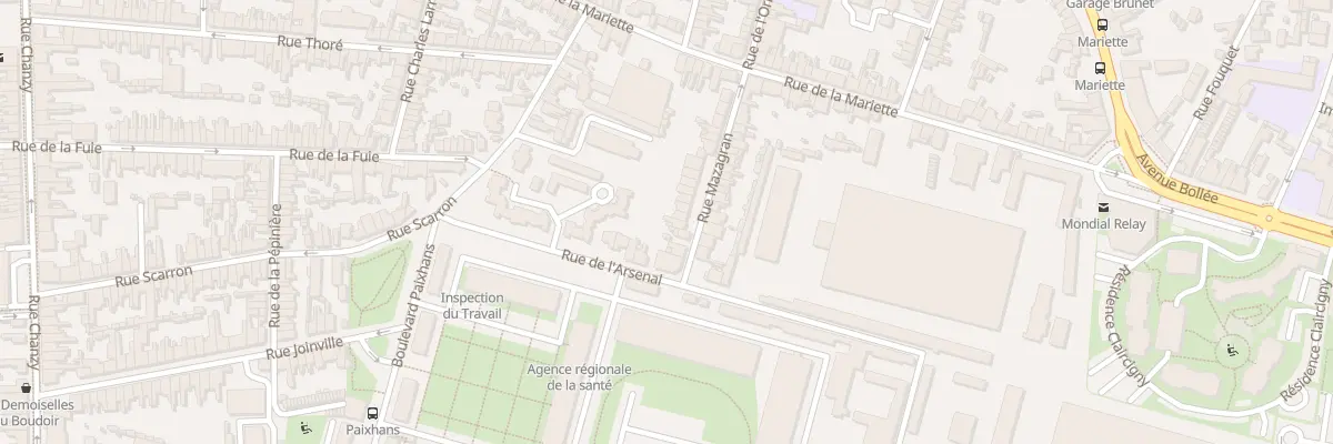 Plan du 26 Rue Mazagran au Mans
