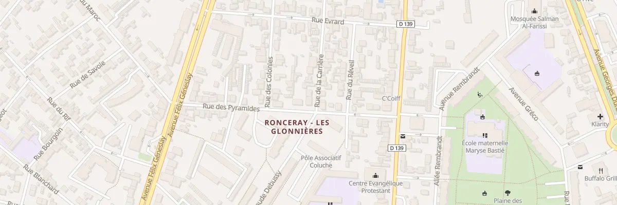 Plan du 44 Rue de la Carriere au Mans