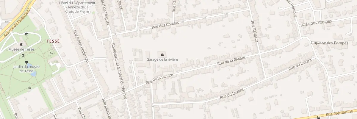 Plan du 57 Rue de la Rivière au Mans