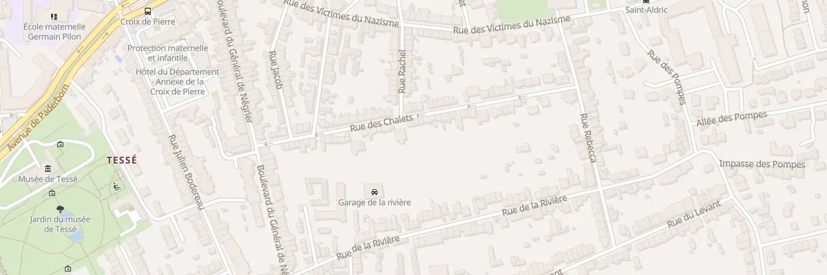 Plan du 36 Rue des Chalets au Mans