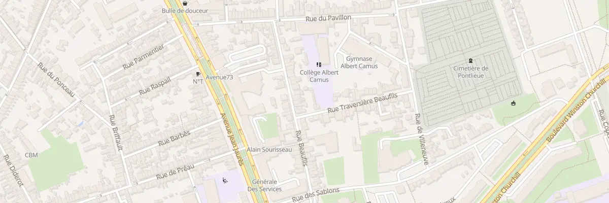 Plan du 37 Rue Beaufils au Mans