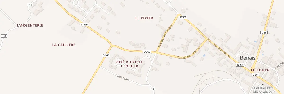 Plan du 6 Rue du Petit Clocher à Benais