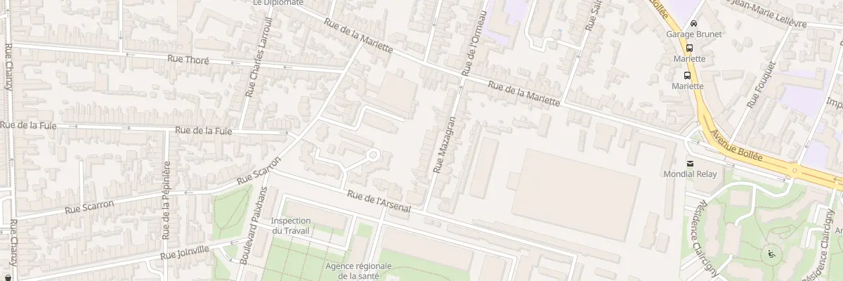Plan du 14 Rue Mazagran au Mans