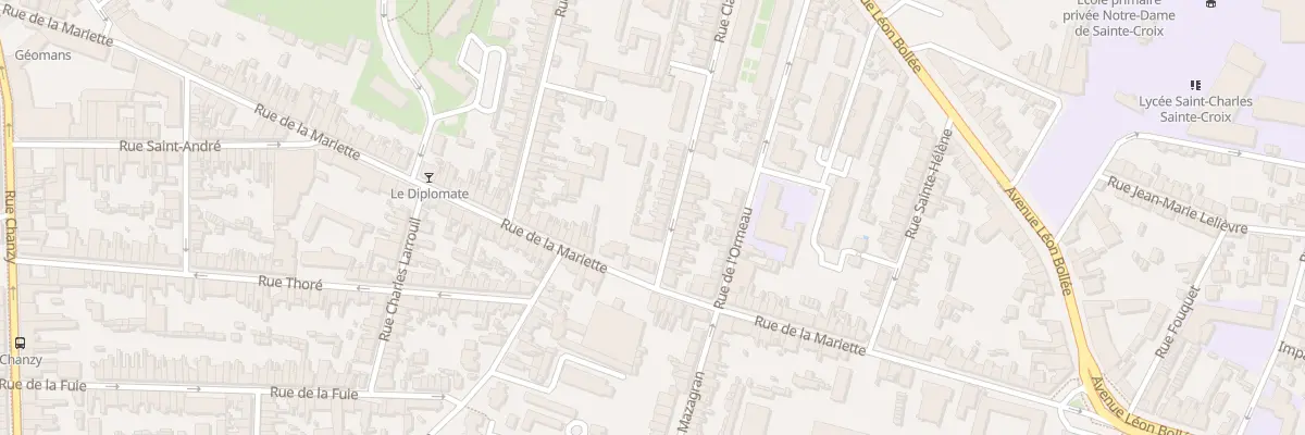 Plan du 72 Rue Claude Hilleret au Mans