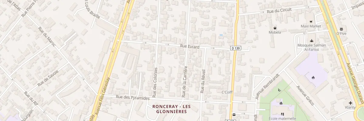 Plan du 26 Rue de la Carriere au Mans