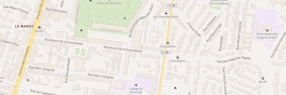 Plan du 49C Bd de la Fresnellerie au Mans