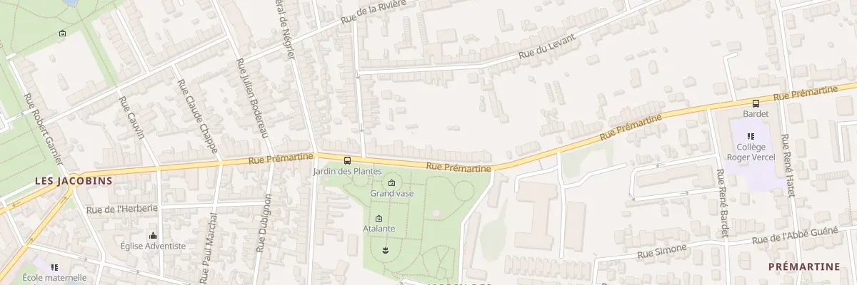 Plan du 73 Rue Prémartine au Mans