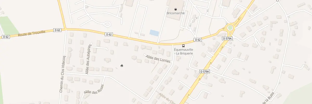 Plan du 6 All des Lorries à Équemauville