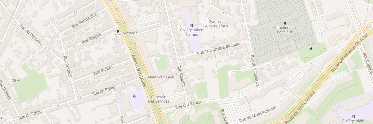 Plan du 43 Rue Beaufils au Mans