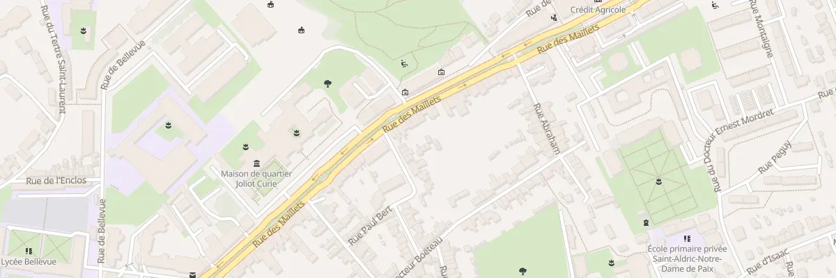 Plan du 90 Rue des Maillets au Mans