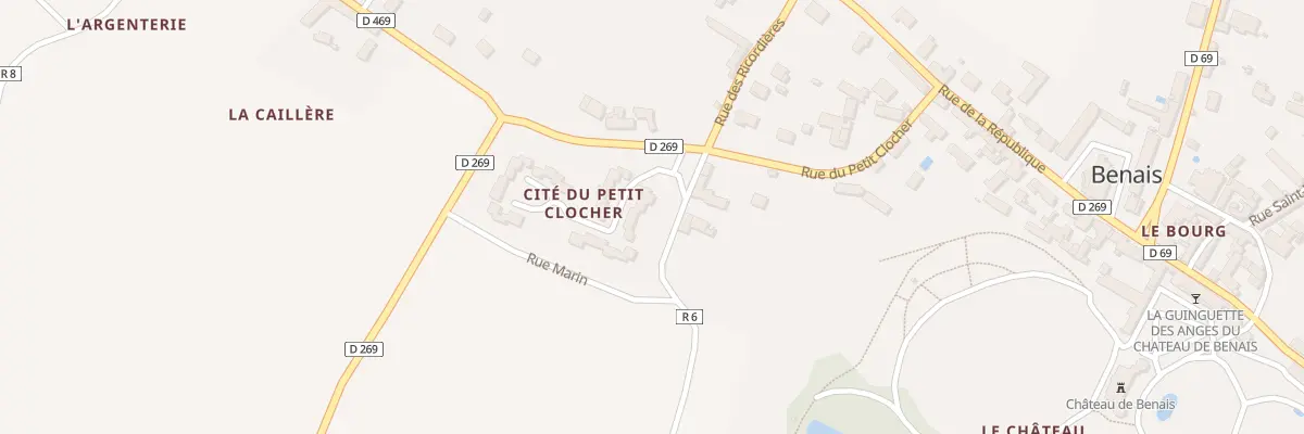 Plan du 2 Cite du Petit Clocher à Benais