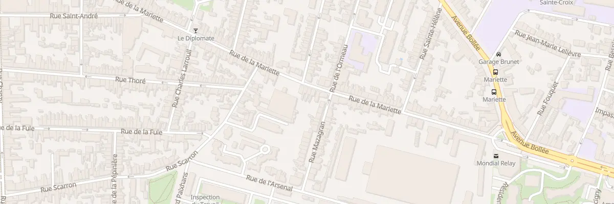 Plan du 78 Rue de la Mariette au Mans