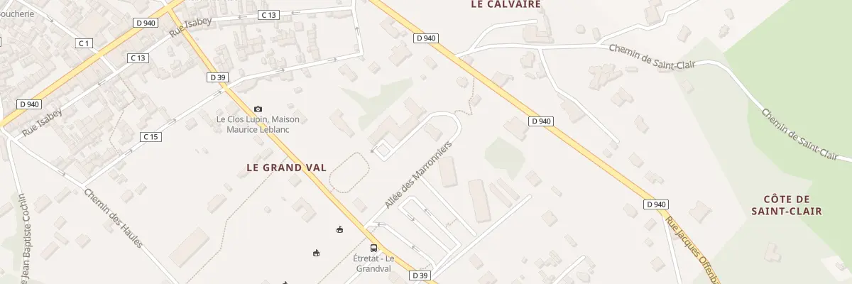 Plan du 23B Rue Guy de Maupassant à Étretat