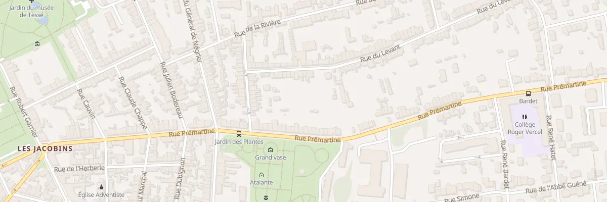 Plan du 16 Rue du Levant au Mans