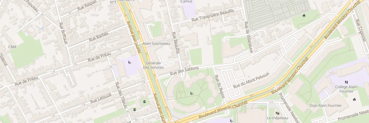 Plan du 79 Rue Beaufils au Mans