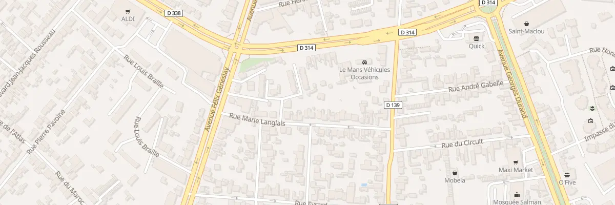 Plan du 30 Rue Marie Langlais au Mans