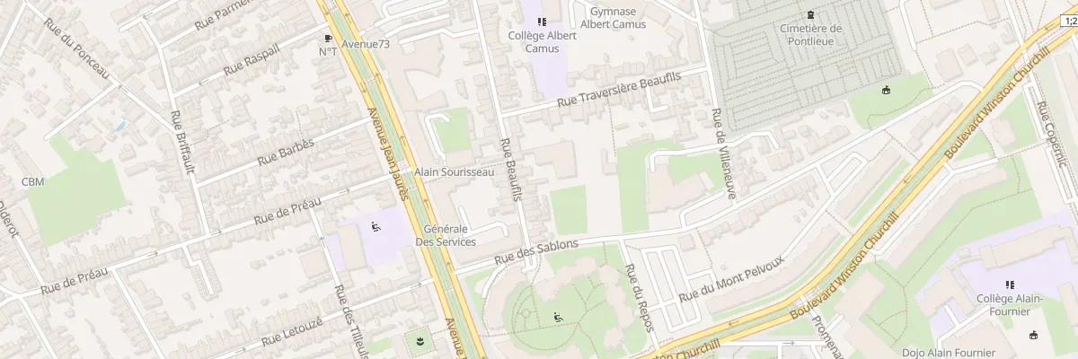 Plan du 63 Rue Beaufils au Mans