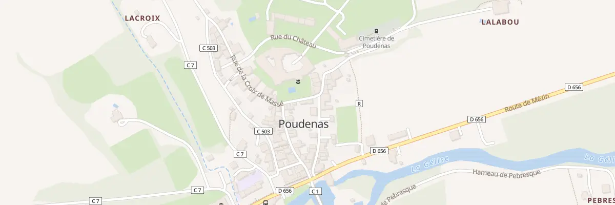 Plan du 26 Rue de la Croix de Massé à Poudenas
