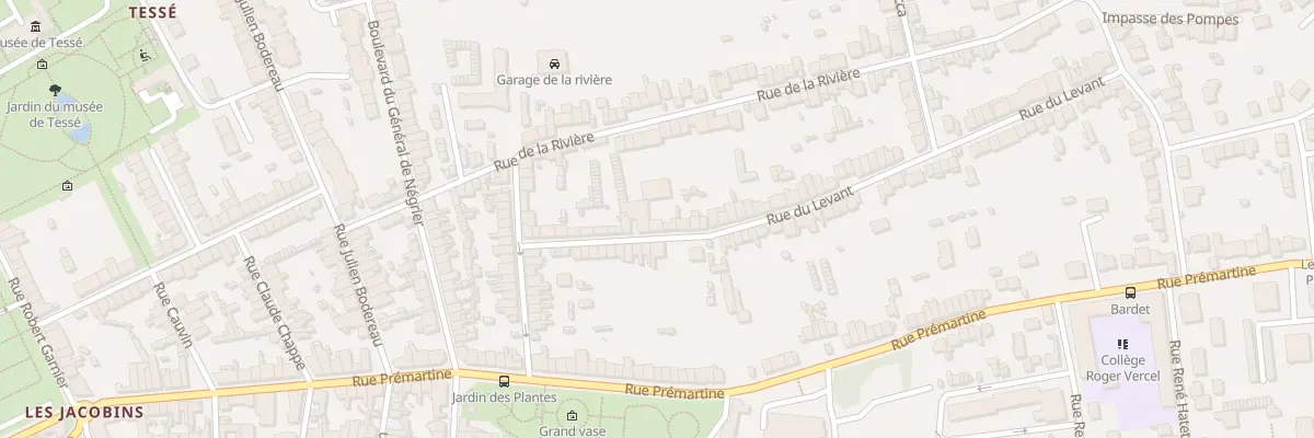 Plan du 15 Rue du Levant au Mans
