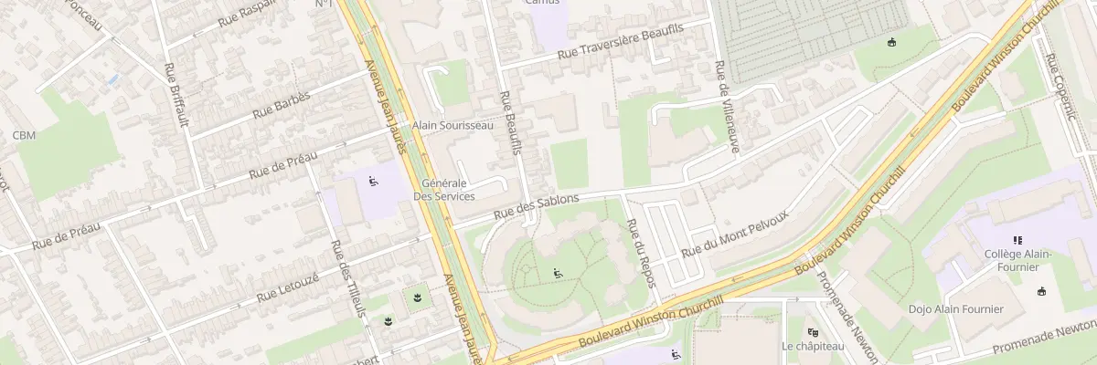 Plan du 81 Rue Beaufils au Mans