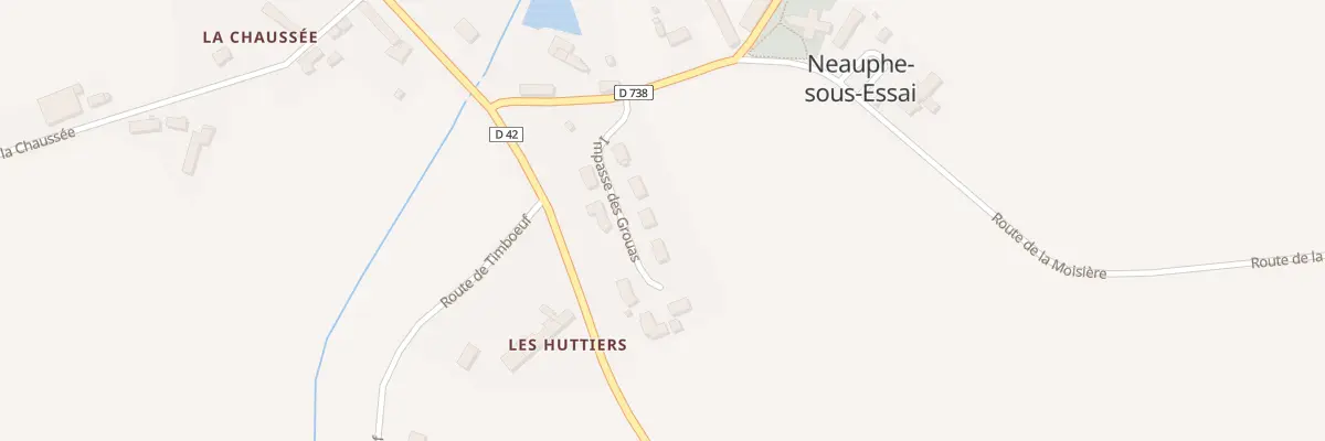 Plan du 92 Les Grouas à Neauphe-sous-Essai