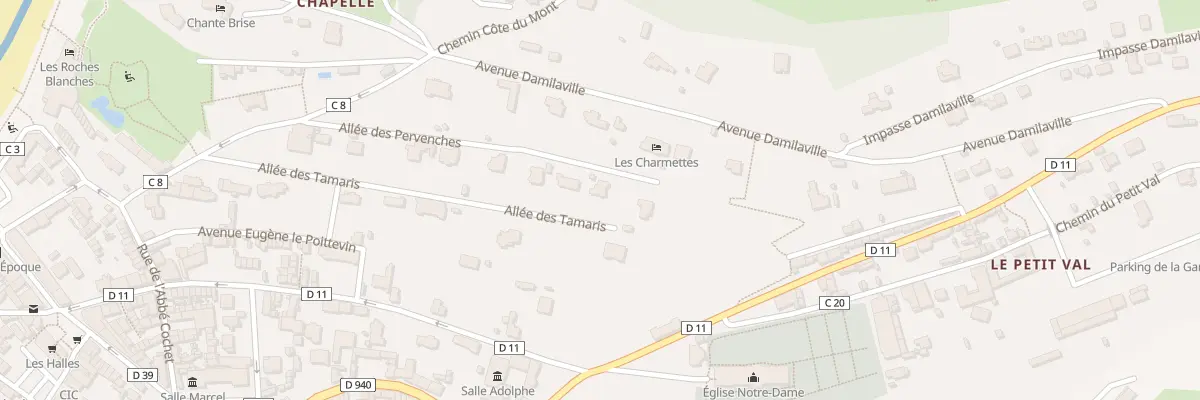 Plan du 9006 All des Tamaris à Étretat