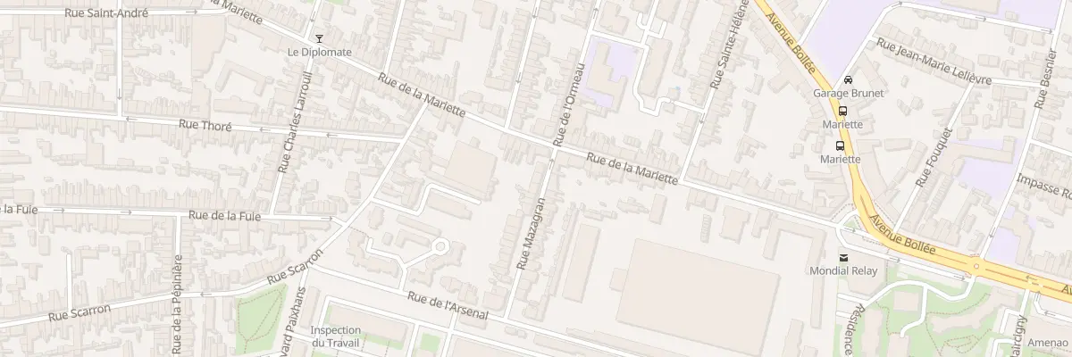 Plan du 2B Rue Mazagran au Mans