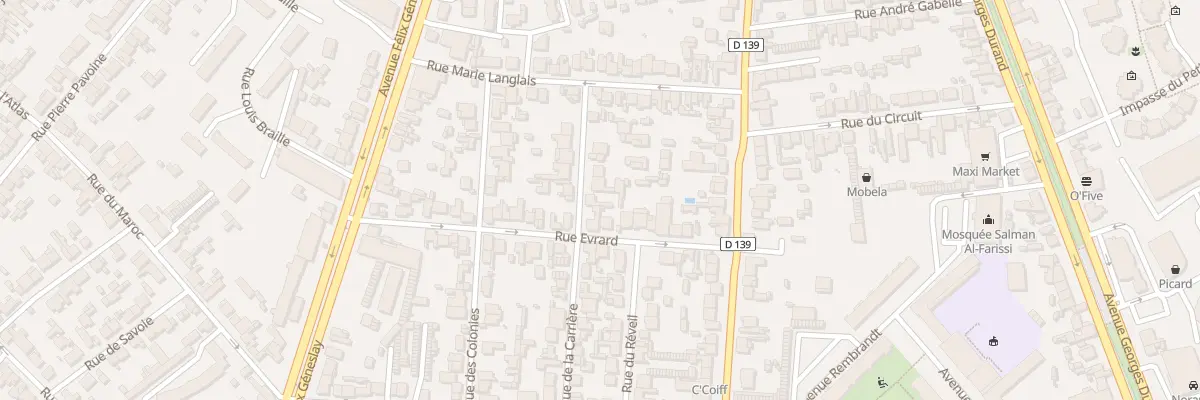 Plan du 17 Rue de la Carriere au Mans