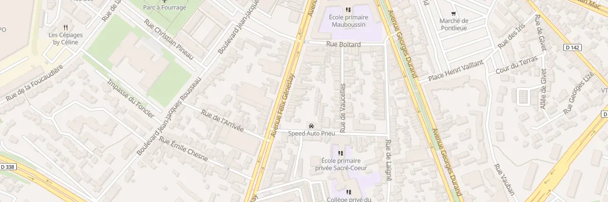 Plan du 81 Av Félix Geneslay au Mans